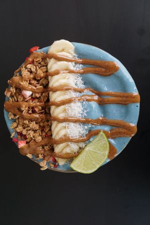 Blue Lagoon bowl at Super Be Juicery in Marbella