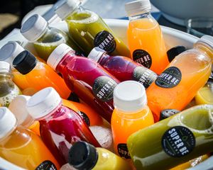 Cold-pressed juices  at Super Be Juicery in Marbella
