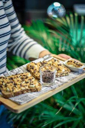 Peanut butter banana toast at Super Be Juicery in Marbella