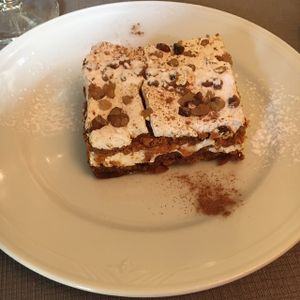 amazing vegan carrot cake at Tedone in San Sebastian