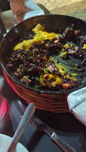 Wild rice with tofu and vegetables at Tedone in San Sebastian