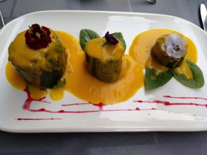 Main course / Stuffed courgettes at Tedone in San Sebastian
