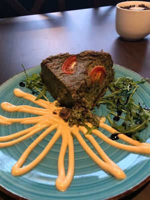 Spinach & cheese tart at Wat Kam Chu in Gdynia