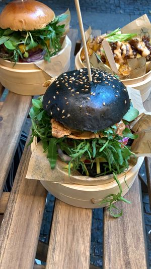One of the best vegan burgers in Berlin. at Kiiro Burger in Berlin
