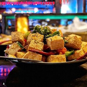 Fried Tofu at Dragon Gate in Oakland
