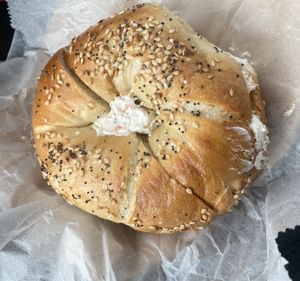Delicious Tofu Veggie cream cheese   at Beyond the Bagel in Montclair