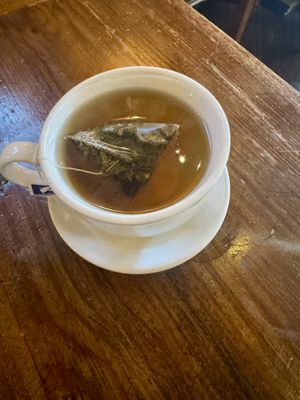 Peppermint and cardamon tea  at Common Good Harlem in New York City
