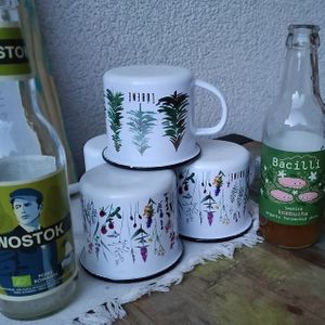 Steel mugs at Burina in Liptovsky Mikulas