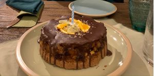 The amazing cake they made for my birthday at Burina in Liptovsky Mikulas