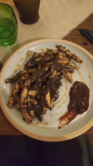 Traditional dish with poppyseeds at Burina in Liptovsky Mikulas