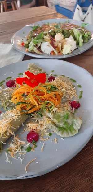 Dumplings filled with vegetables at Burina in Liptovsky Mikulas