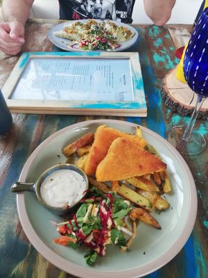 Dumpling and no-fried chesee at Burina in Liptovsky Mikulas