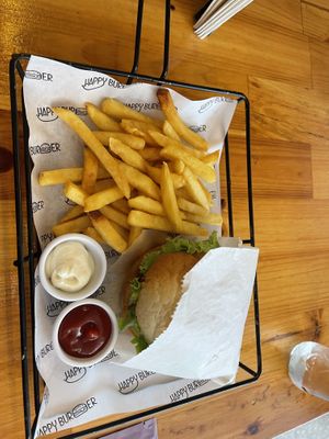 protein burger  at Happy Burger in Istanbul