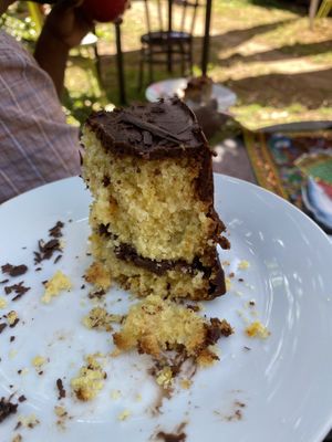 Orange chocolate cake- it’s a dream!  at Ubuntu in Valdivia