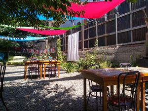 Patio at Ubuntu in Valdivia
