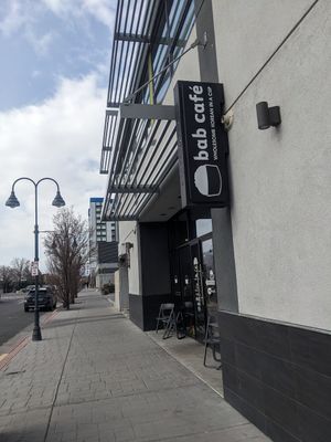 Entrance on 3rd St it's one way street at Bab Cafe in Reno