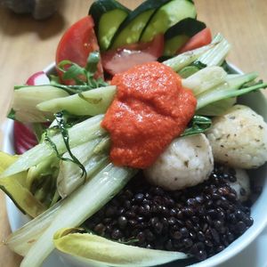 salad at Bio-Cafe Kieselstein in Potsdam