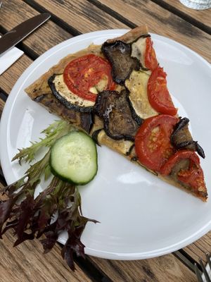 Vegan quiche   at Bio-Cafe Kieselstein in Potsdam