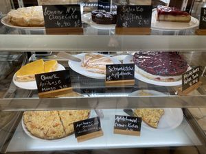 Cake selection   at Bio-Cafe Kieselstein in Potsdam