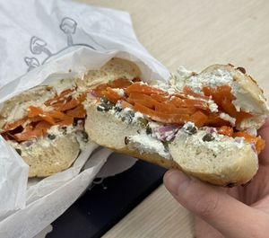   at Pigeon Bagels in Pittsburgh