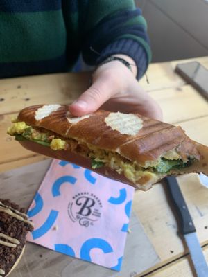 Chickpea egg and spinach😋  at Bakery Bakery - Breitenrain in Bern