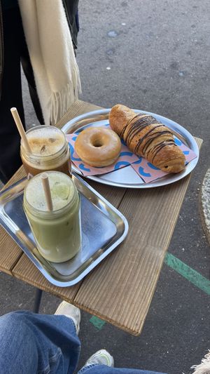 Iced coffee, Donut & Chocolate Croissant  at Bakery Bakery - Breitenrain in Bern