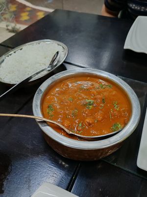Chickpea curry at Sher E Punjab in Banos De Agua Santa