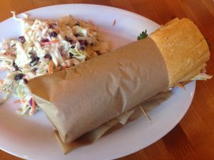Glazed Tofu Banh Mi at Veggie Grill in West Hollywood