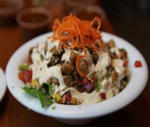 chop-chop chef salad at Veggie Grill in West Hollywood