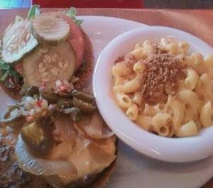 VG Cheeseburger (El Dorado style) at Veggie Grill in West Hollywood