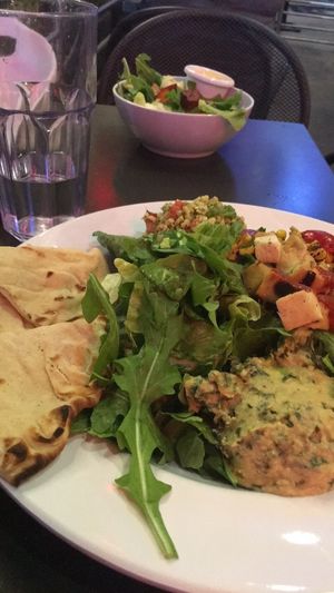 Bbq celebration salad at Veggie Grill in West Hollywood