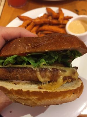Lucky Star Burger at Veggie Grill in West Hollywood