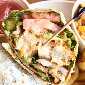 Dante Fe Chickun wrap at Veggie Grill in West Hollywood