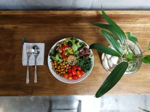 Sweet & Spicy Chickpea at Seeds & Sunshine in Bangkok