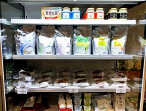 vegan mayonnaise , yogurt, etc. at Vegan Store in Tokyo