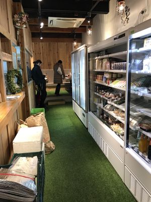 inside at Vegan Store in Tokyo