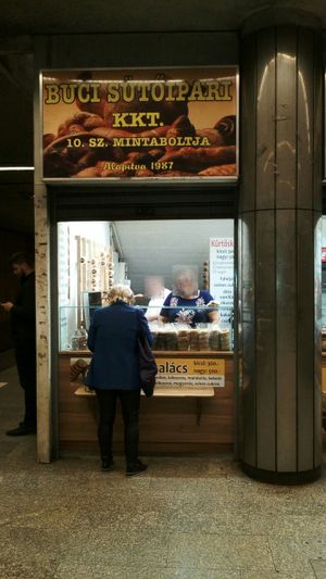 Kürtős shop front at  Kürtös in Budapest