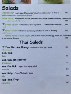   at Sabai Corner Restaurant and Bungalows in Koh Yao Noi