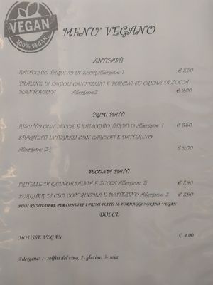 Menù 🍽️ at Alla Bella Napoli in Belluno