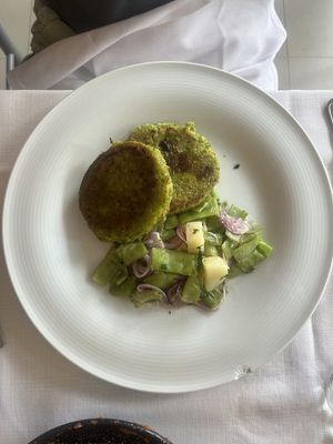 Vegan burger (no bun)  at Alla Bella Napoli in Belluno