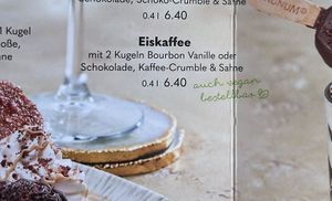 Auszug aus der Karte (Nachspeisen)  at ALEX in Rostock