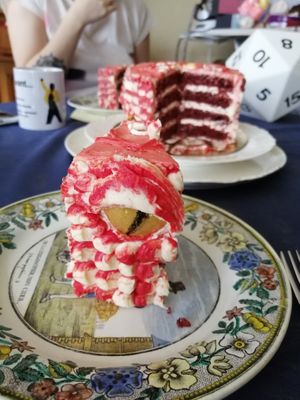 ...and delicious red velvet cake!  at Chez Malachy - Preorder only in Brussels