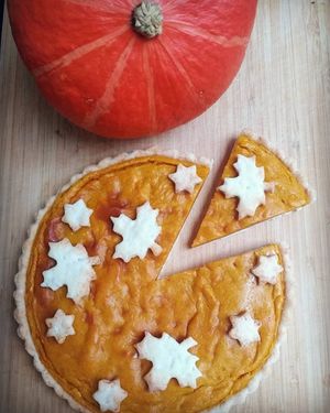 Pumpkin custard pie at Chez Malachy - Preorder only in Brussels