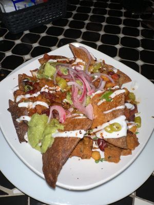 Burnt tacos  at El Boquetillo in Frigiliana