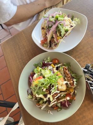Bbq rib potato’s and chicken tacos   at El Boquetillo in Frigiliana