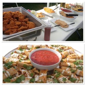 Jackfruit Tamale and Fried Chictan Platter at Organic Soul KC in Kansas City