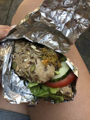 Bocadillo vegano  at Iraila Take Away in San Sebastian