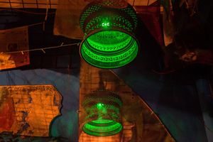  the courtyard at Hangar in Florence