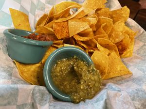Chips and salsa  at Greengos Caribbean Cantina in St Thomas