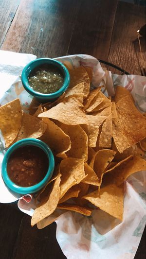chips and salsa   at Greengos Caribbean Cantina in St Thomas